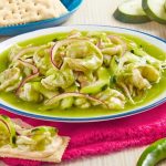 Receta de aguachile verde con camarones