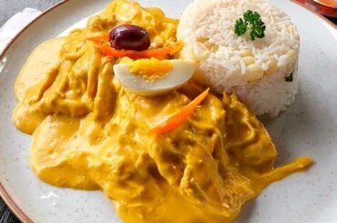 Receta de aji de gallina peruano