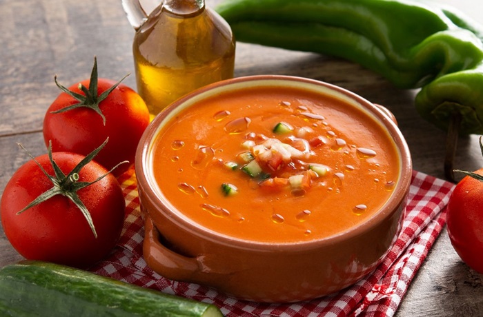 Receta de gazpacho andaluz tradicional
