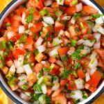 Receta de pico de gallo mexicano