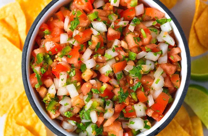 Receta de pico de gallo mexicano