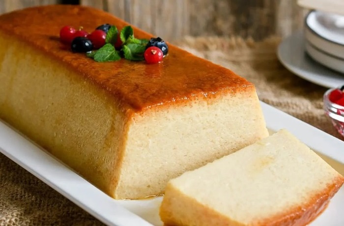 Receta de budín de pan y leche condensada