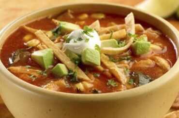 Receta de sopa de tortillas