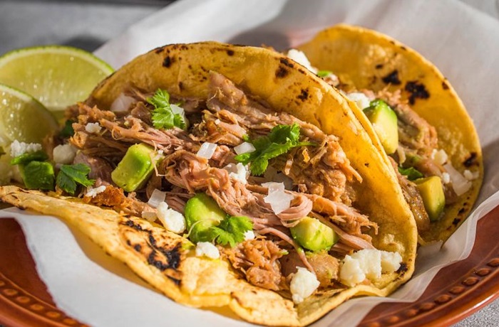 Receta de tacos de carnitas