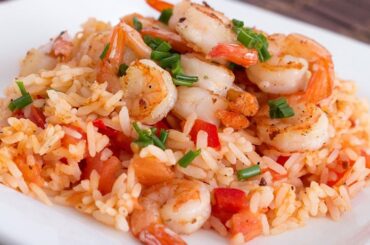 Receta de arroz con camarones colombiano