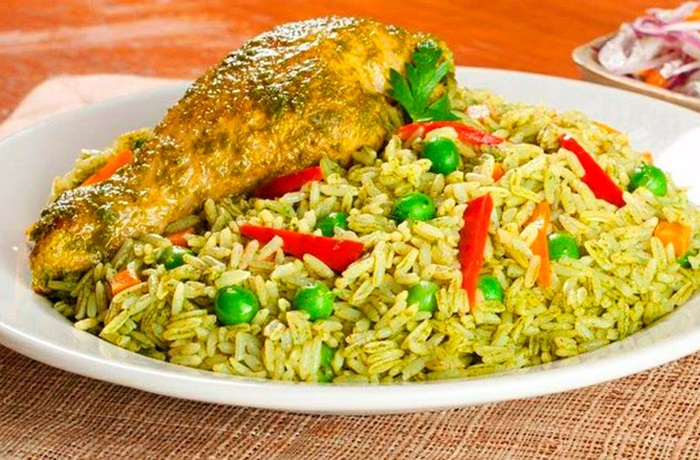 Receta de arroz con pollo peruano