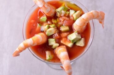 Receta de cóctel de camarones mezicano