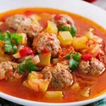Receta de sopa de albóndigas
