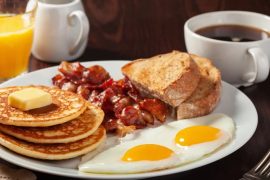Receta de desayuno americano tradicional