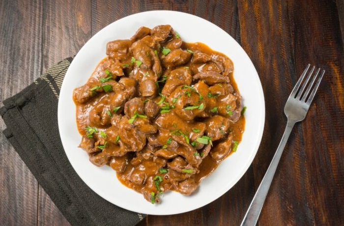 Receta de mollejas de pollo en salsa