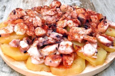 Pulpo a la gallega tradicional receta española auténtica