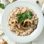 Receta de risotto de champiñones cremoso