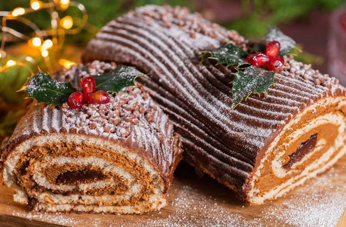 Receta de tronco de Navidad
