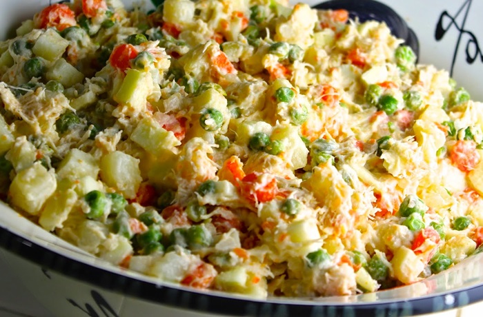 Receta de ensalada de gallina venezolana