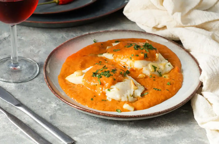 Receta de bacalao a la vizcaína