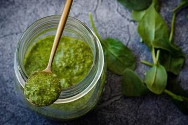 Receta de pesto de espinacas