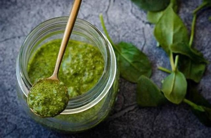 Receta de pesto de espinacas