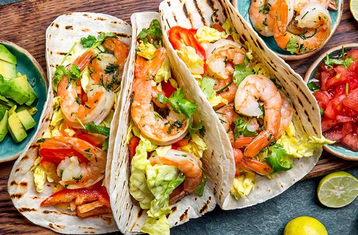Receta de tacos de camarón