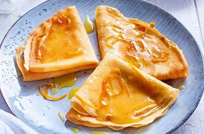 Receta de crêpes Suzette francesas