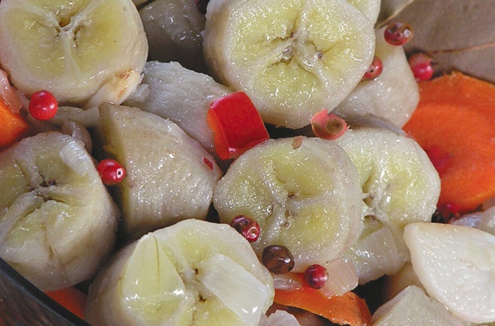 Receta de guineos en escabeche
