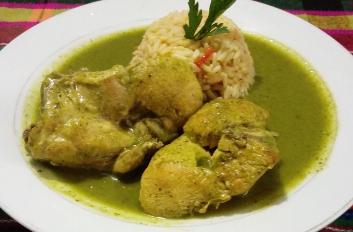 Receta de jocón de pollo guatemalteco