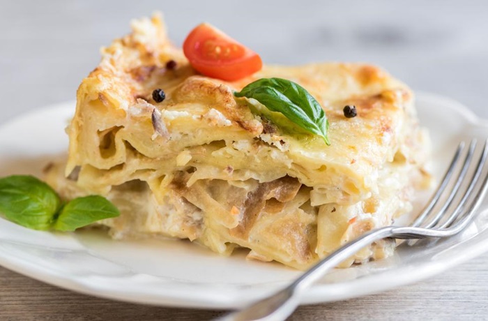 Receta de lasaña de pollo