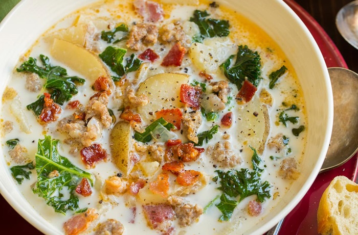 Receta de sopa toscana Olive Garden