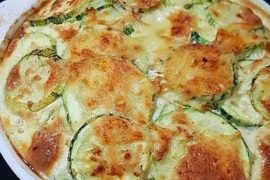 Receta de zucchini al horno gratinado