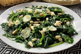 Receta de espinacas salteadas