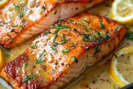 Receta de salmón a la sarten con hierbas frescas