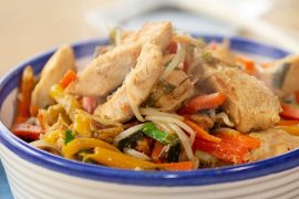 Receta de chop suey de pollo y verduras