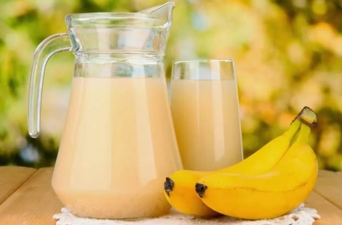 Receta de agua de plátano