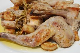 Receta de conejo al ajillo