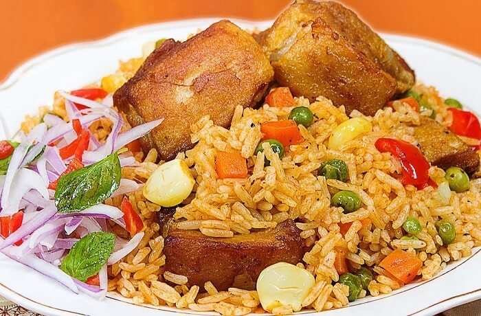 Arroz con chancho receta peruana