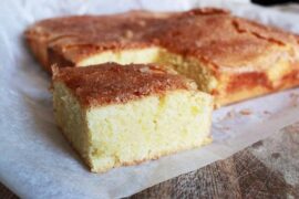 Bica gallega casera con costra de azúcar receta tradicional de Galicia