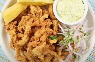 Chicharrón de pota receta peruana