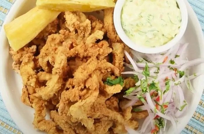 Chicharrón de pota receta peruana