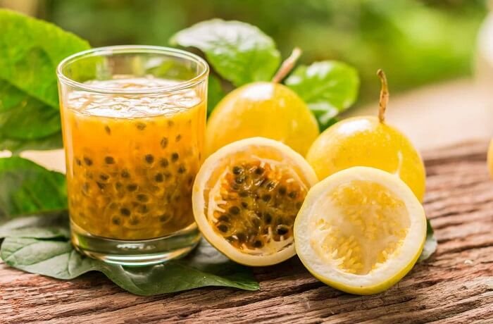 Jugo de granadilla natural con hielo receta peruana