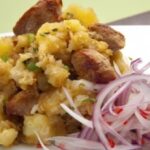 Majado de yuca con chancho norteño receta