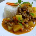 Matasquita arequipeña de carne con papa y choclo receta peruana