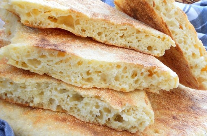 Pan ácimo sin levadura receta tradicional de Medio Oriente