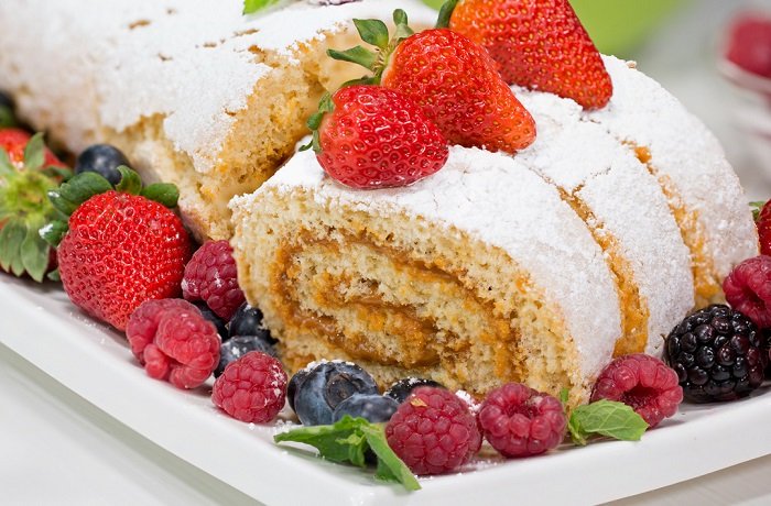 Pionono peruano relleno de manjar blanco en rodajas receta peruana