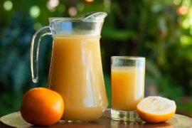 Refresco de cocona helado en jarra receta peruana
