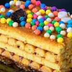 Turrón Doña Pepa con miel y grageas de colores receta peruana