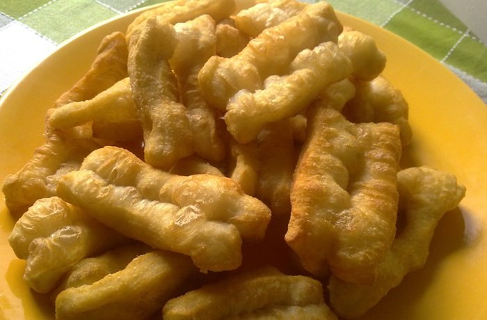 Yuquitas fritas de carretilla receta