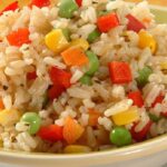 Arroz a la jardinera con verduras y ají amarillo receta peruana