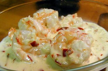 Camarones a la crema dominicanos con arroz blanco receta casera
