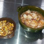 Ceviche de camarón ecuatoriano con chifles y canguil receta casera