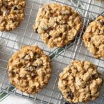 Galletas de avena caseras recién horneadas receta casera