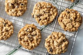 Galletas de avena caseras recién horneadas receta casera
